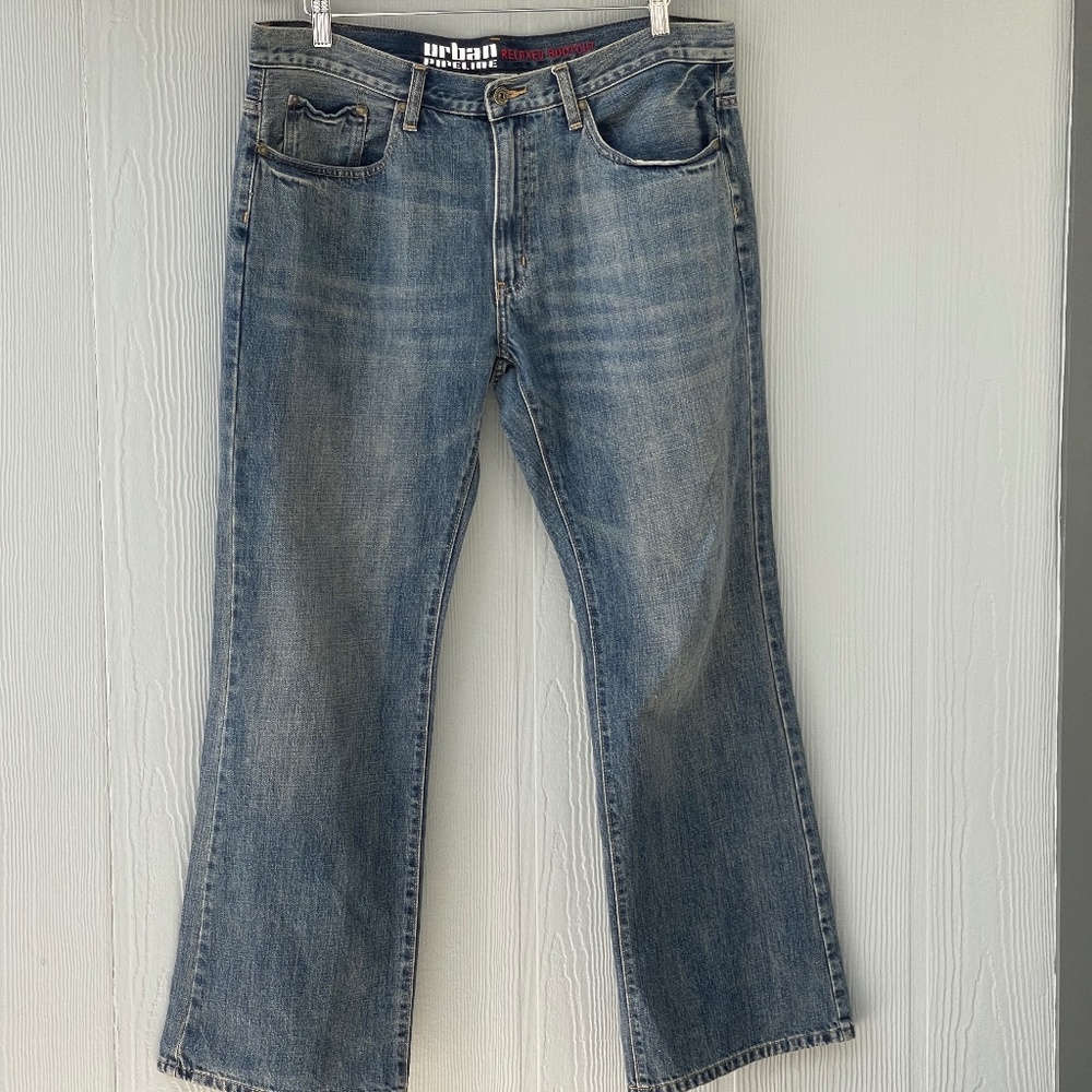 Urban Pipeline Men's Relaxed Bootcut Jeans Size 36x32